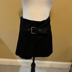 Bebe Black Skater wrap Mini Skirt